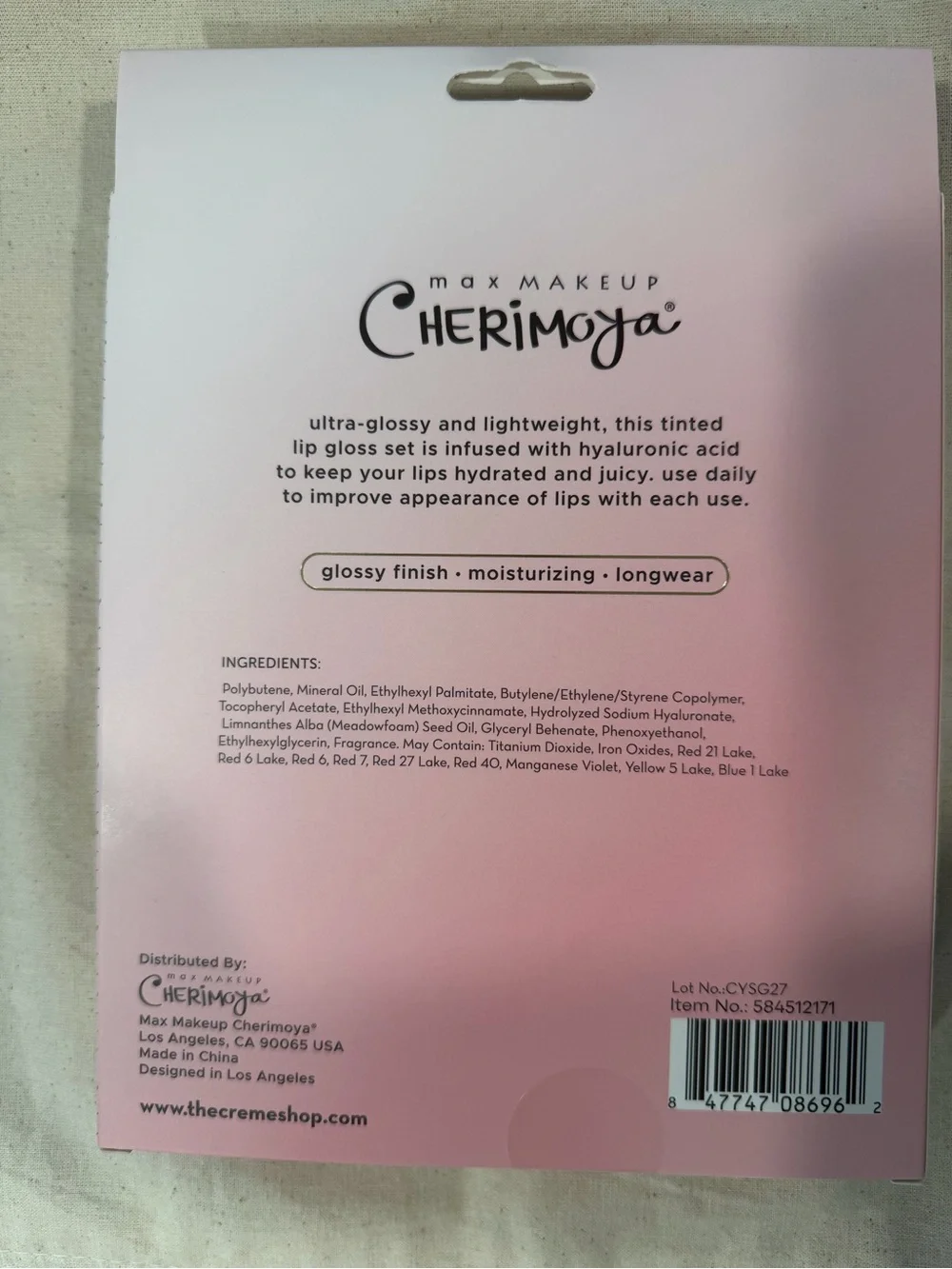 Cherimoya lip oil